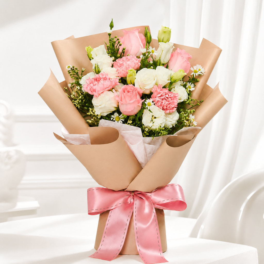 Luxe Pink and White Bouquet