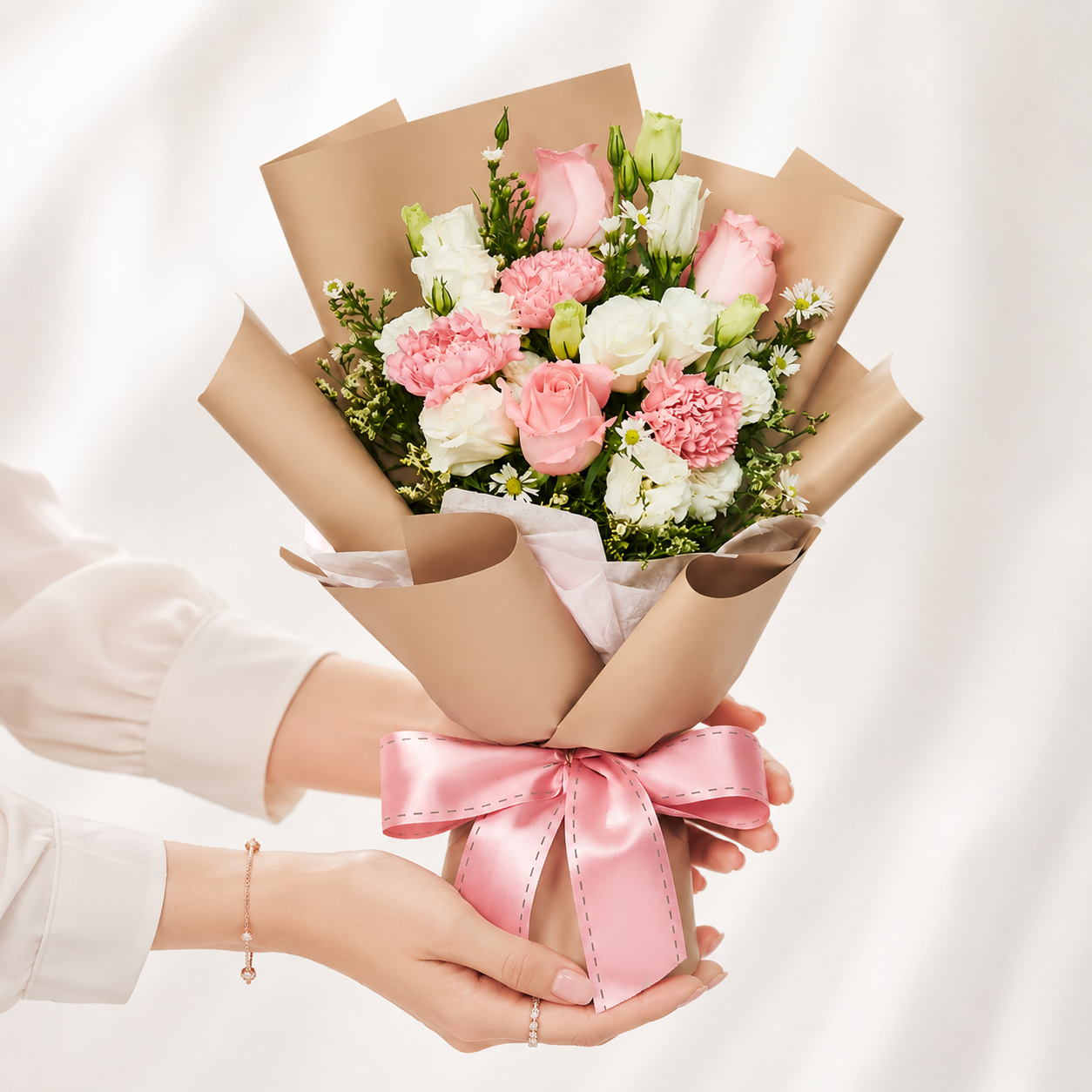 Luxe Pink and White Bouquet