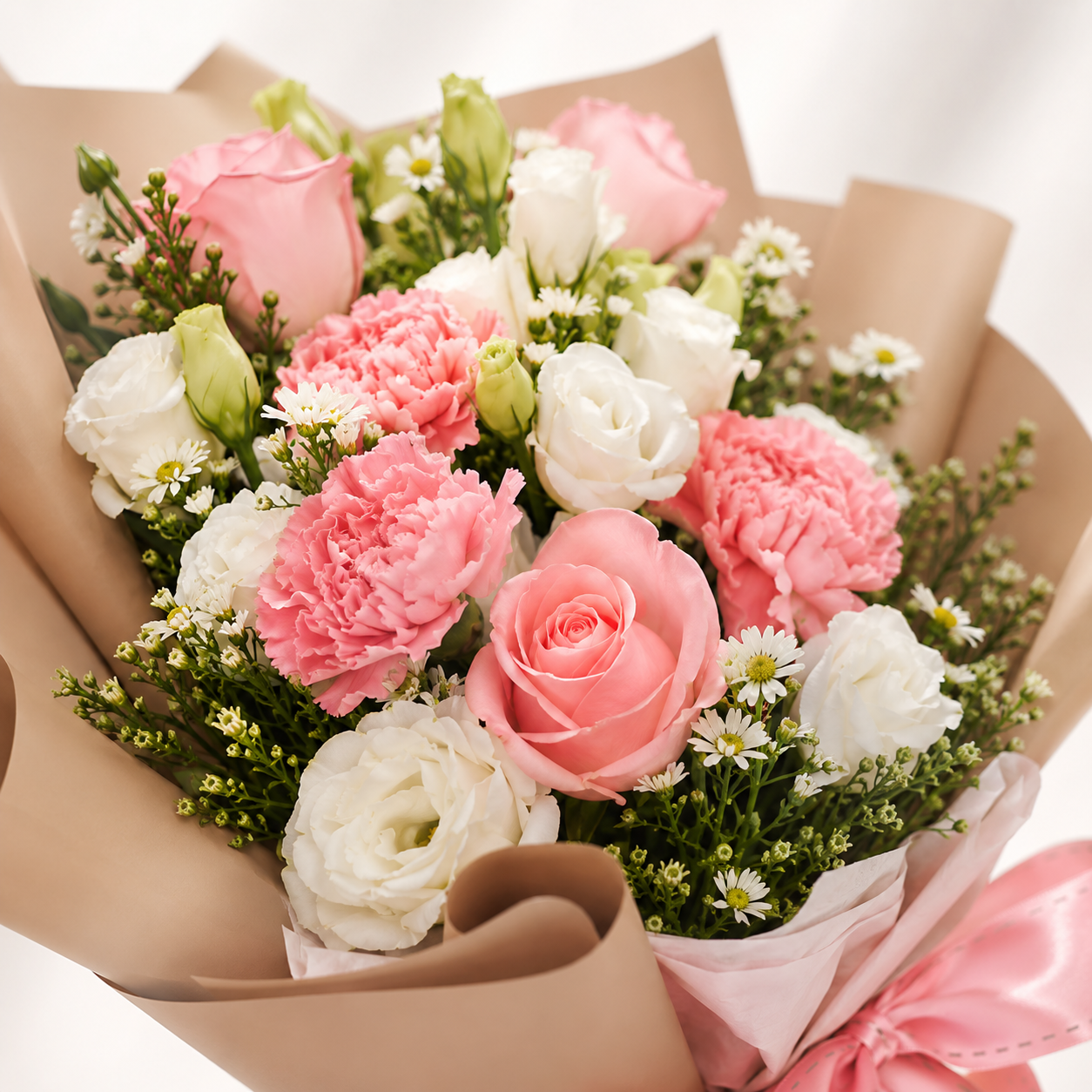 Luxe Pink and White Bouquet