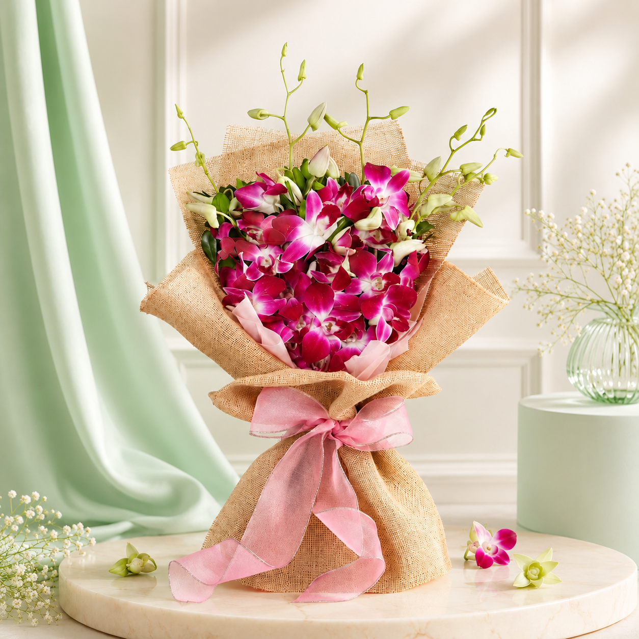 Exquisite Purple Orchid Bouquet