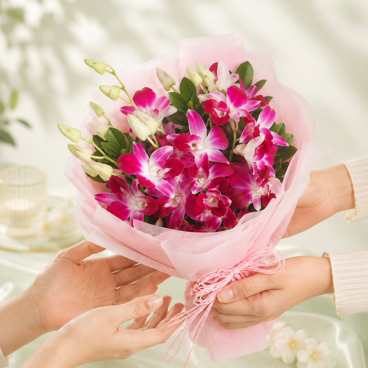 Elegant Purple Orchid Bouquet