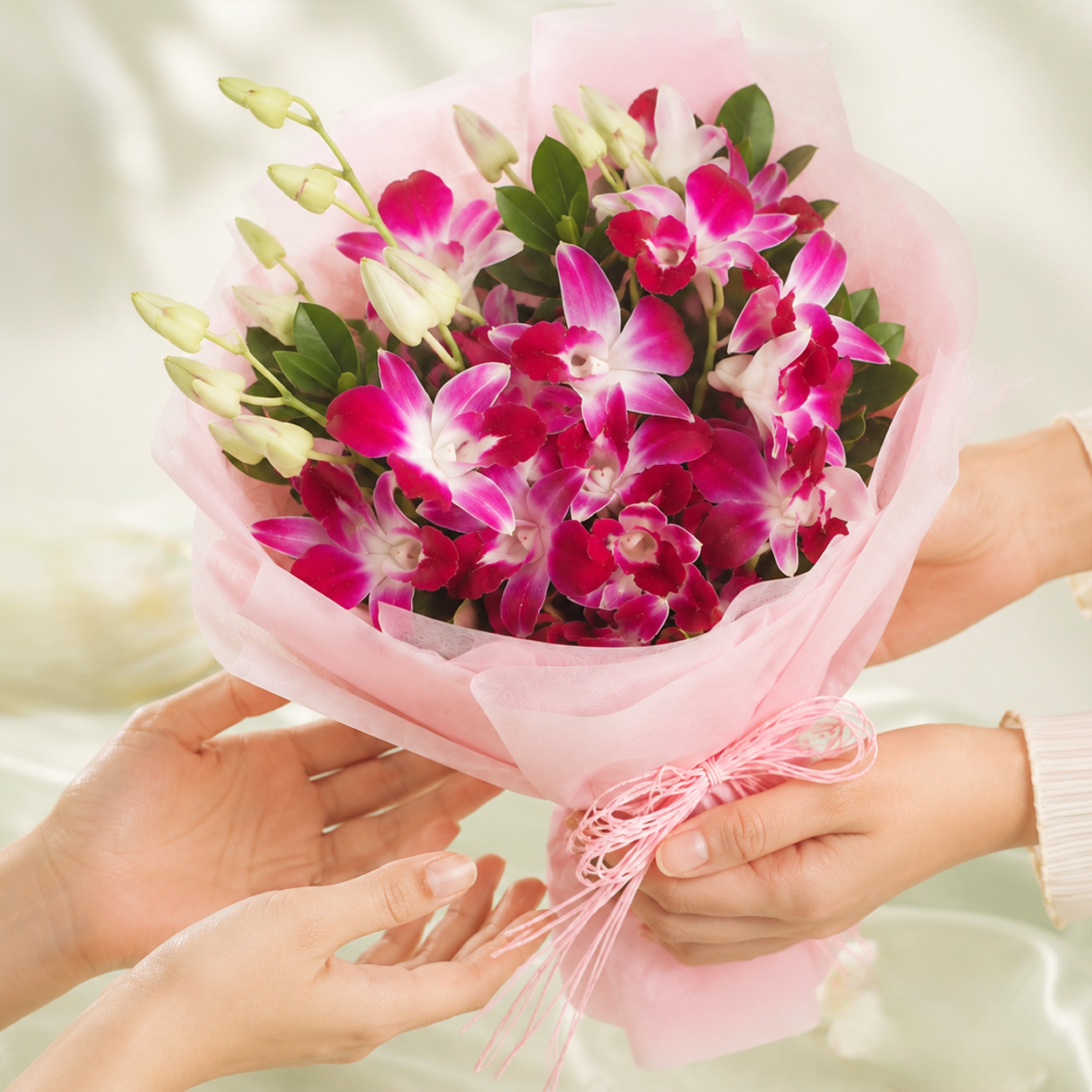 Elegant Purple Orchid Bouquet