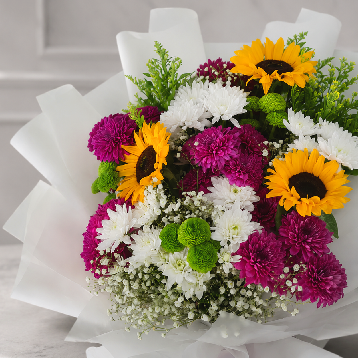 Pure Happiness Flower Bouquet