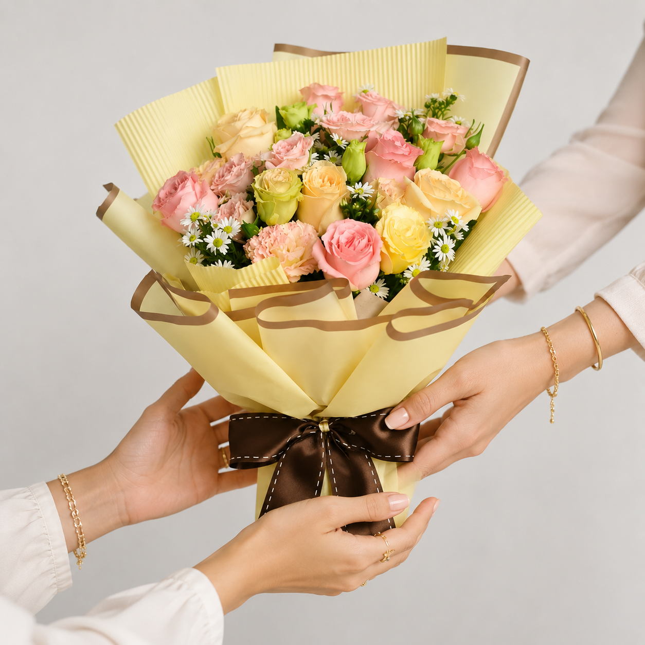 Pink and peach Floral Bouquet