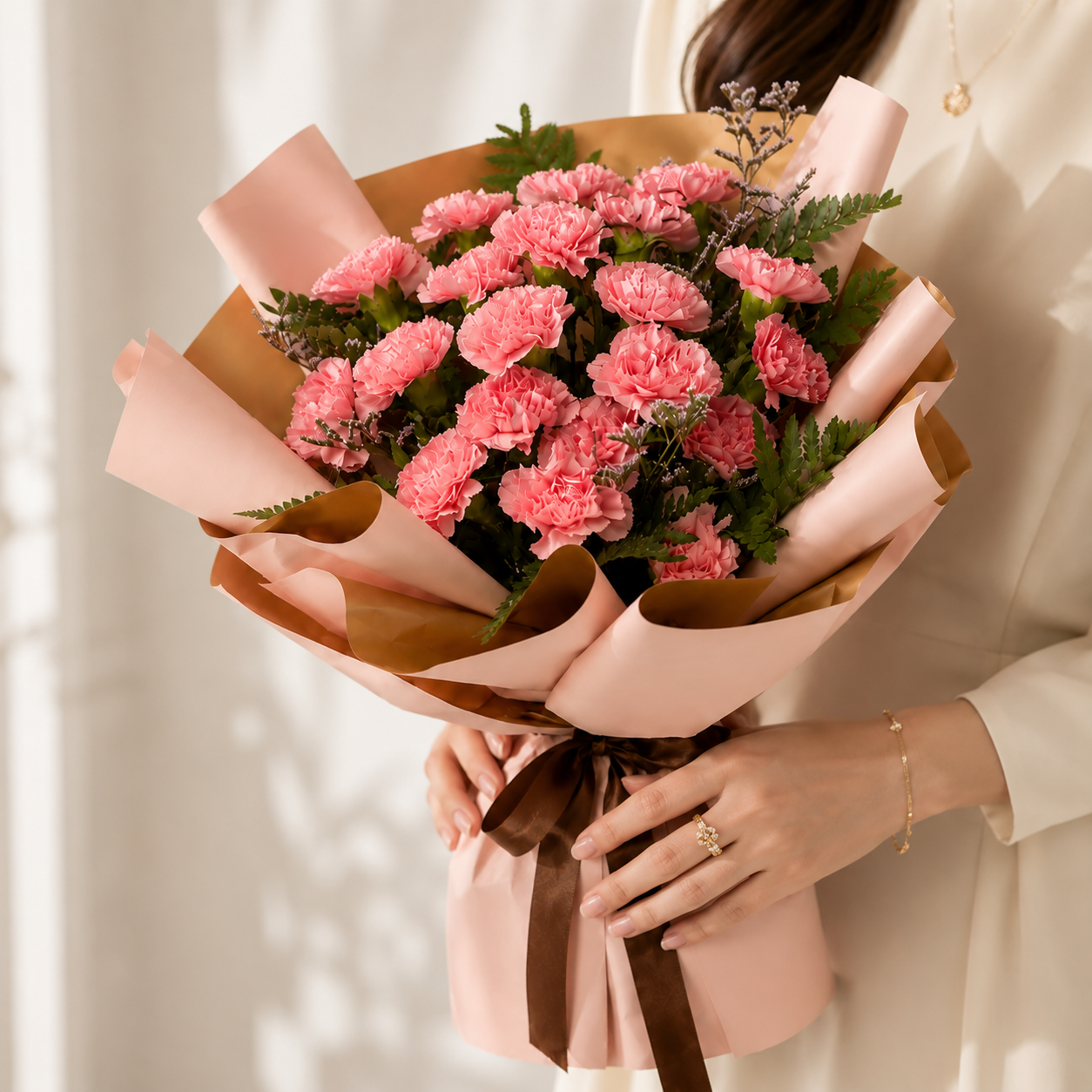 Pink Carnations Bouquet
