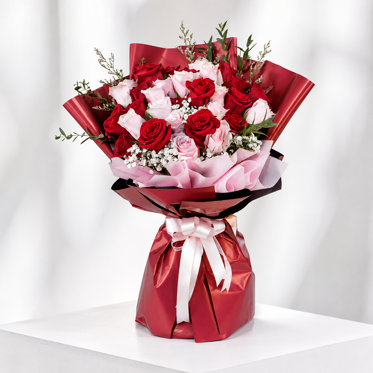 Pink & Red Rose Delight