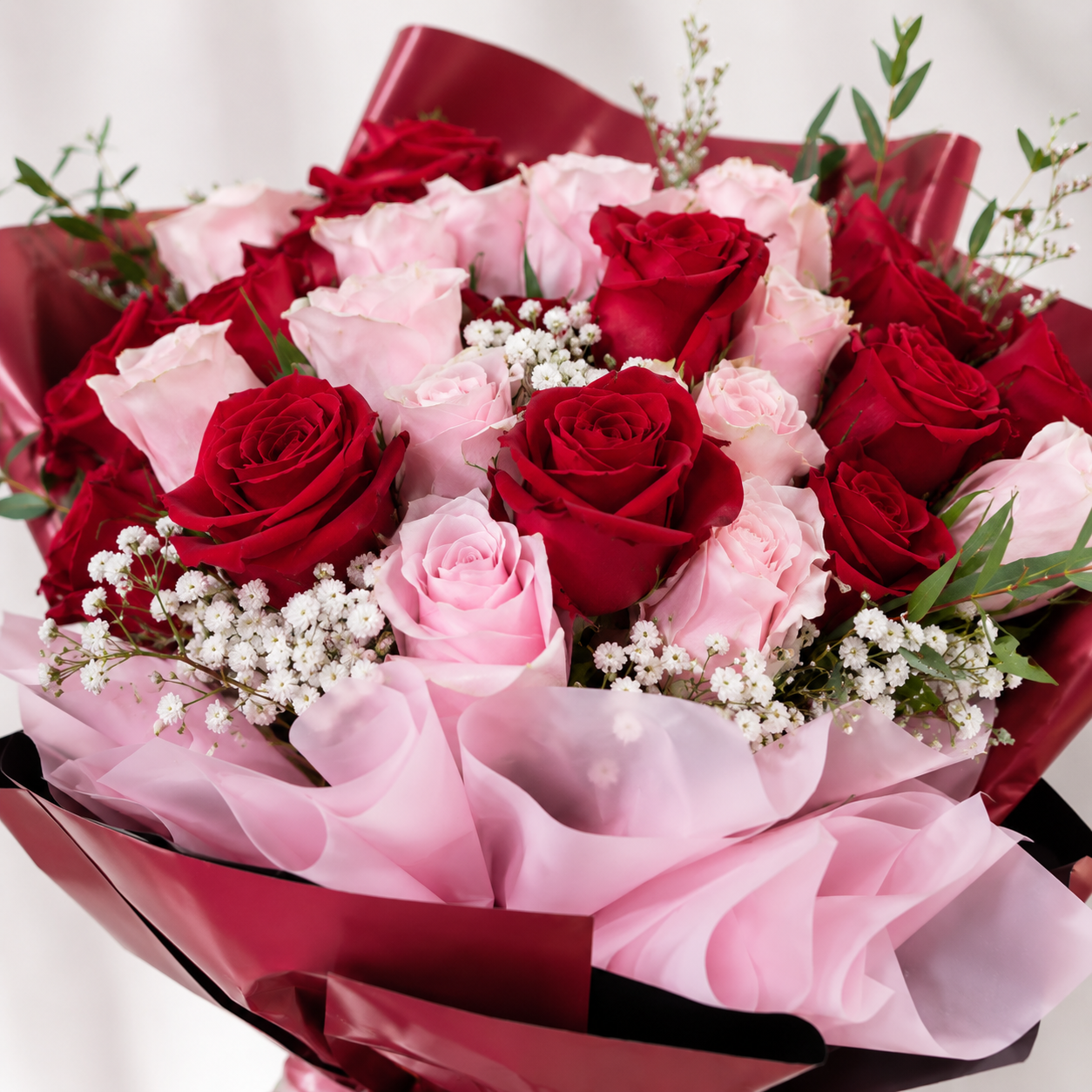 Pink & Red Rose Delight