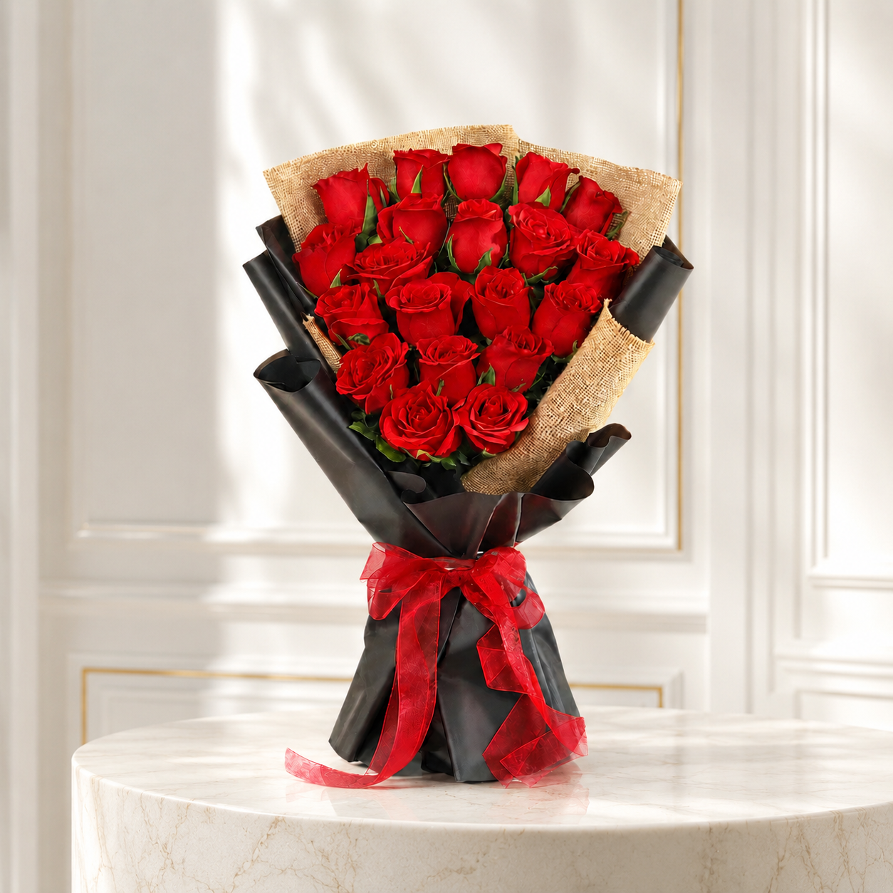 Red Rose Bouquet - 20 Stems
