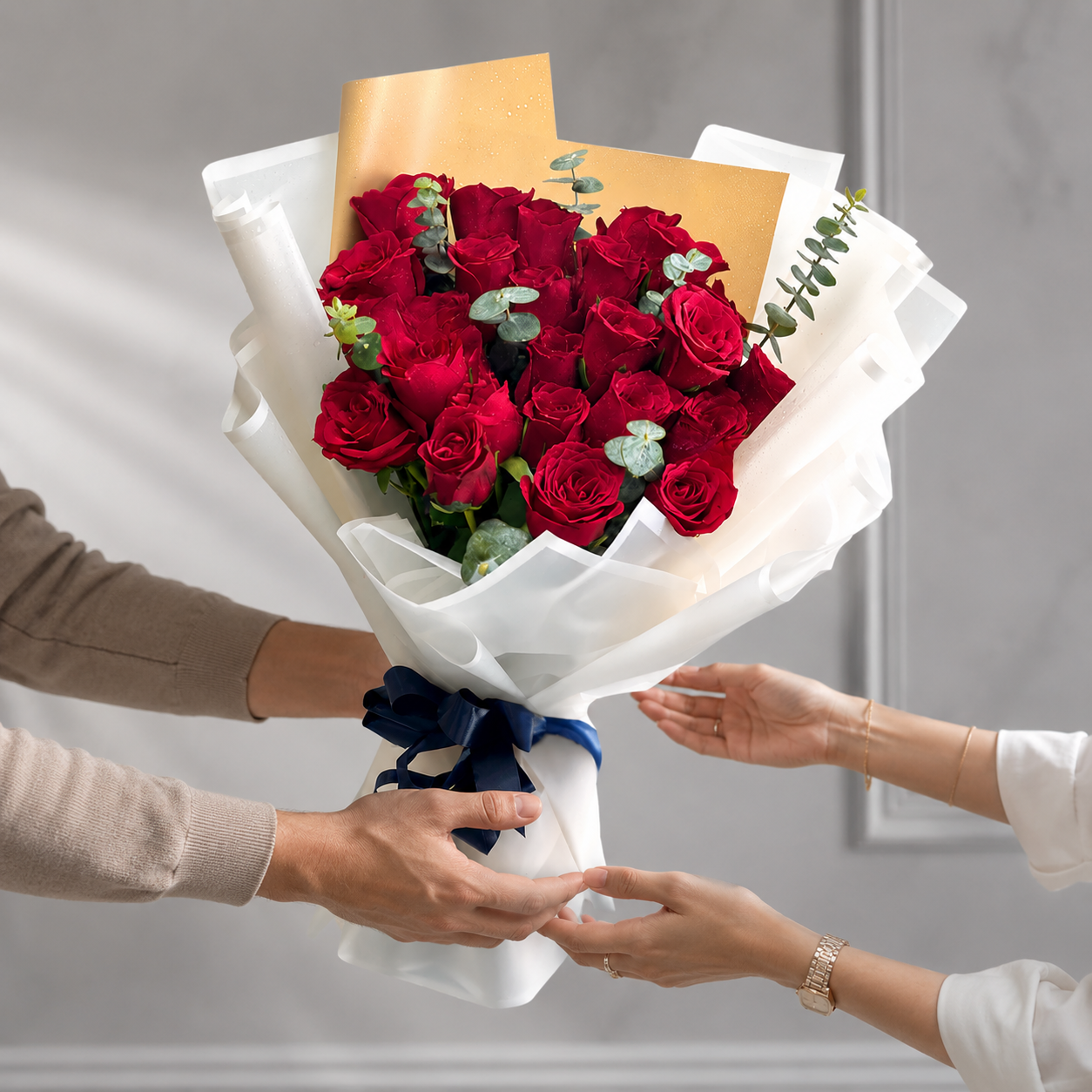 Romantic Red Roses for Your Partner