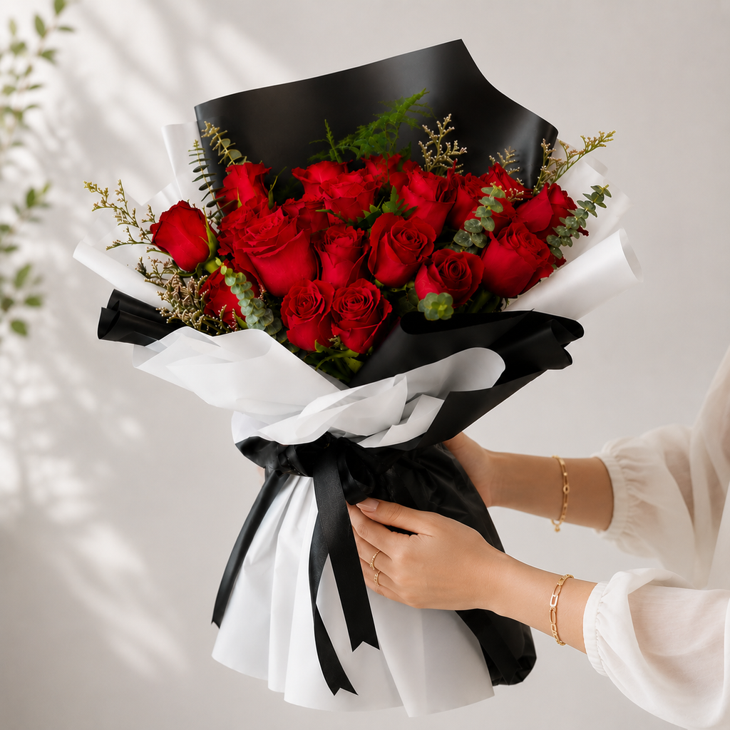 Floral Hub Red Rose Love Bouquet