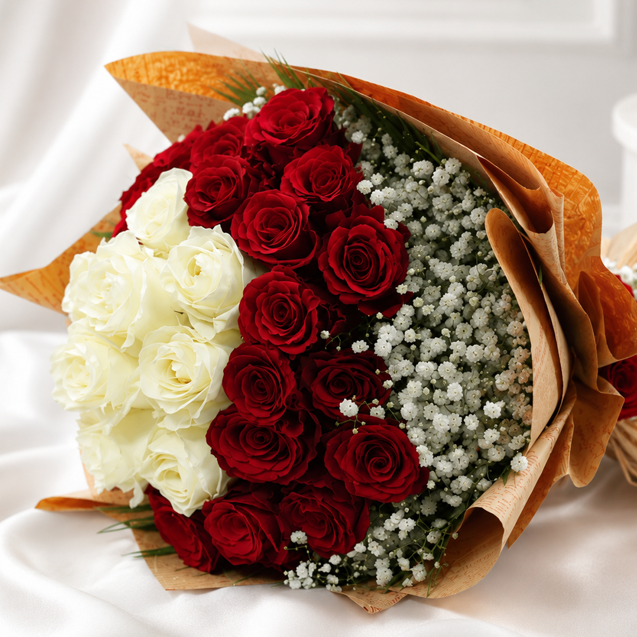 Red & white Rose Bouquet