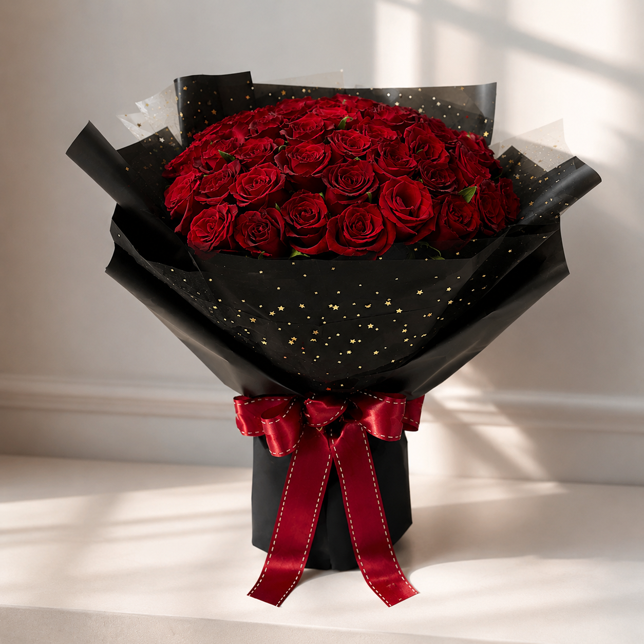 Starry Red Roses Bouquet