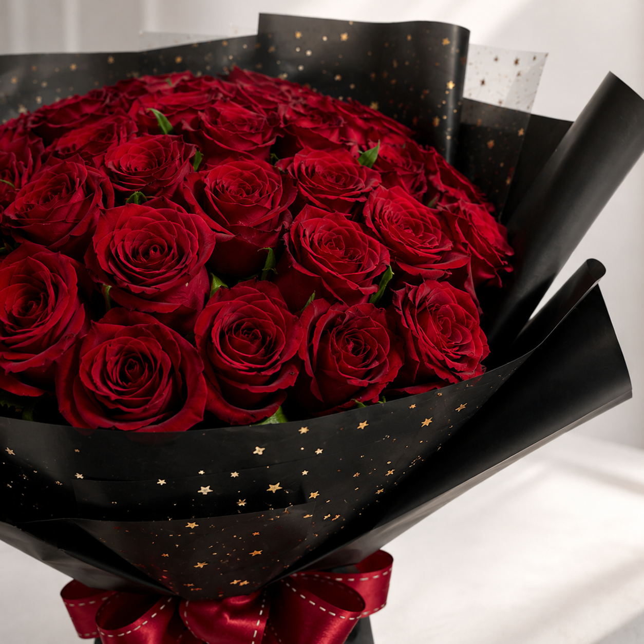 Starry Red Roses Bouquet