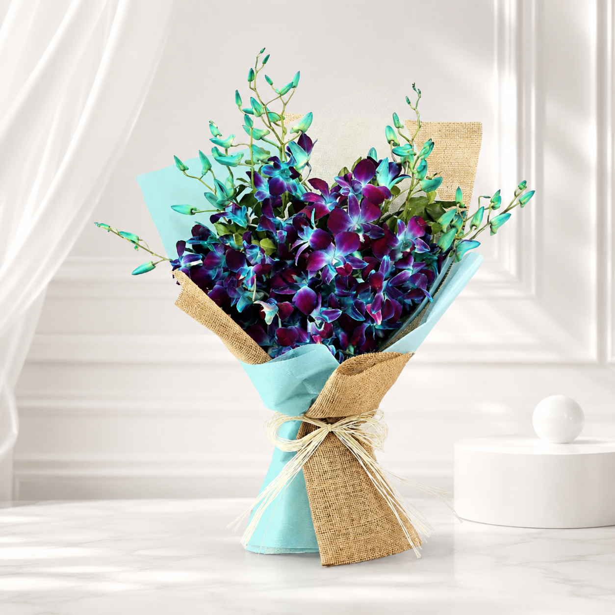 Spectacular Bunch of  Blue Orchids