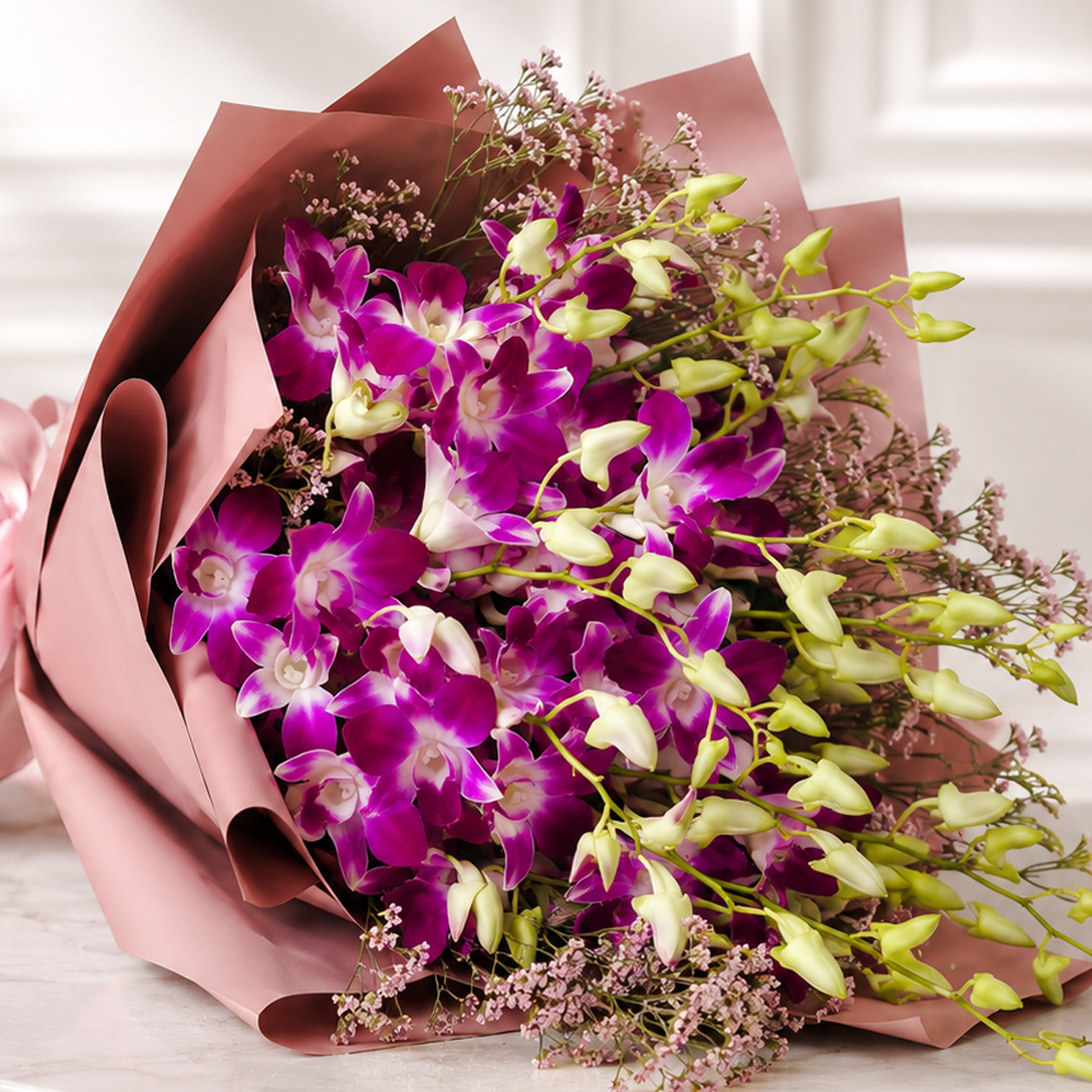 Timeless Purple Orchid Memory Bouquet