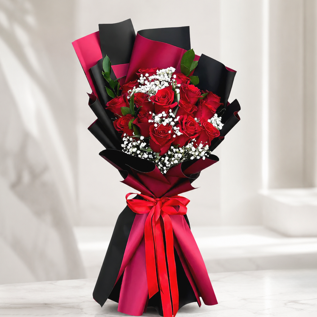 True Romance Red Rose Bouquet