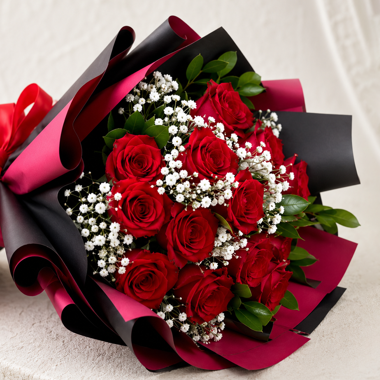 True Romance Red Rose Bouquet