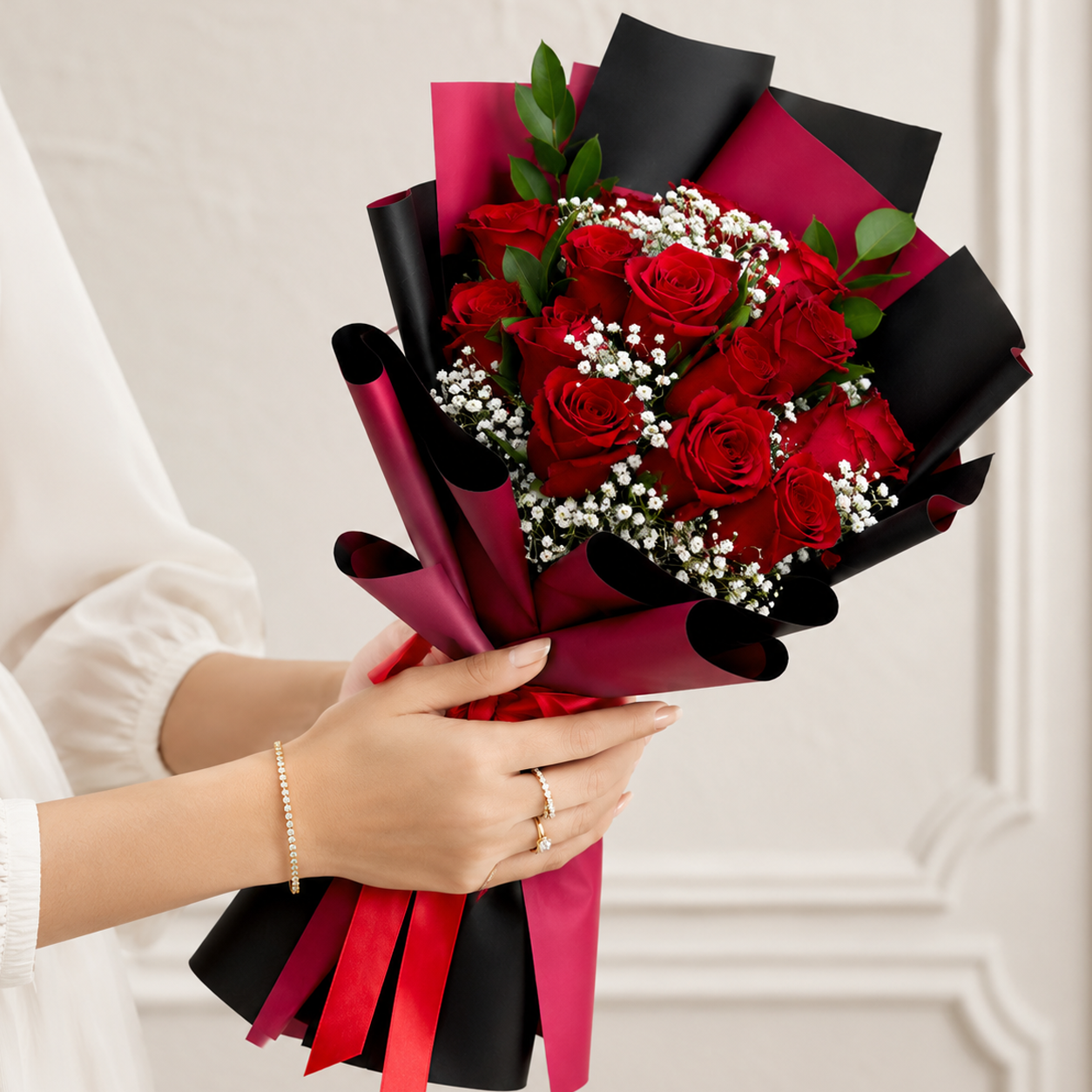 True Romance Red Rose Bouquet