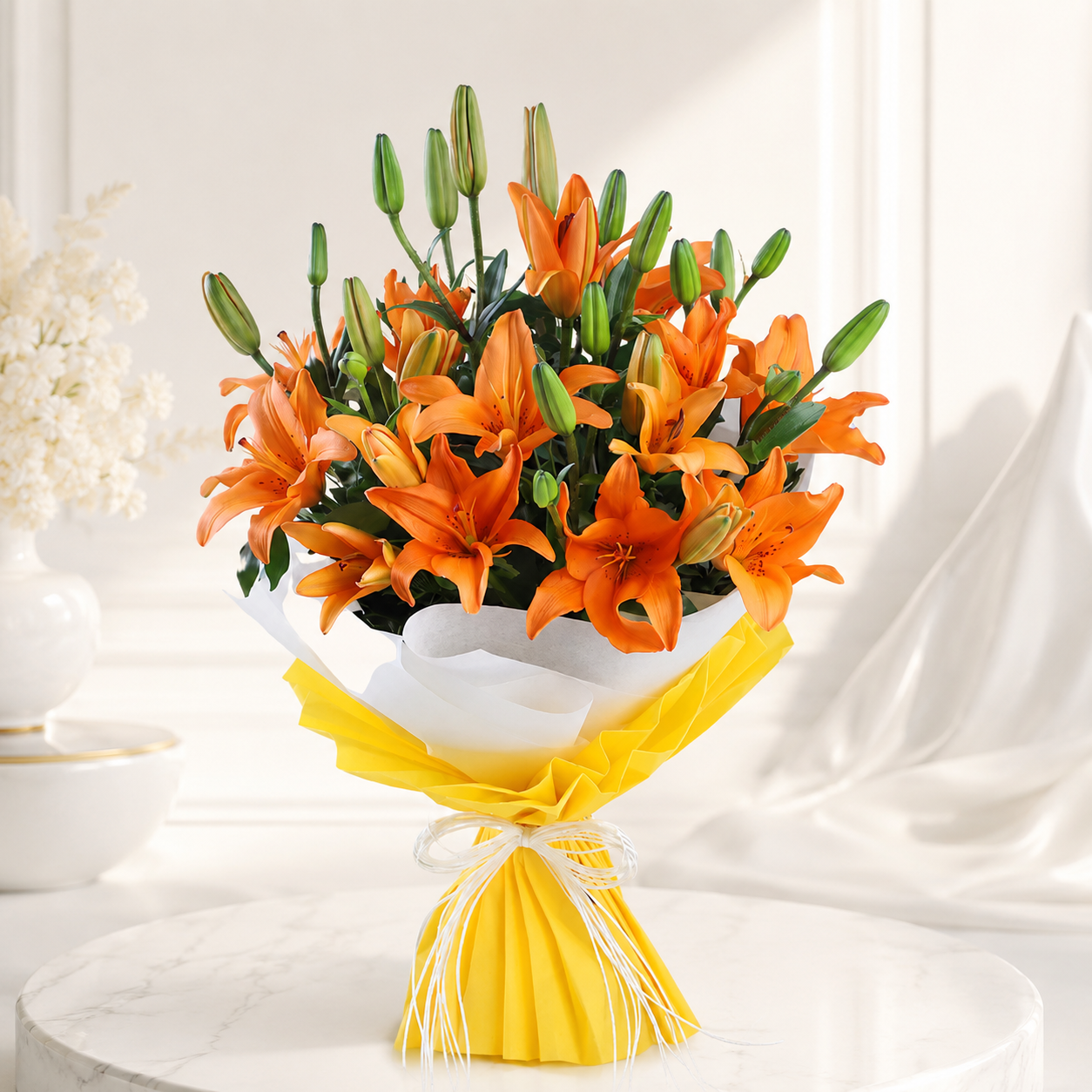 Vibrant Orange  Lily Bouquet