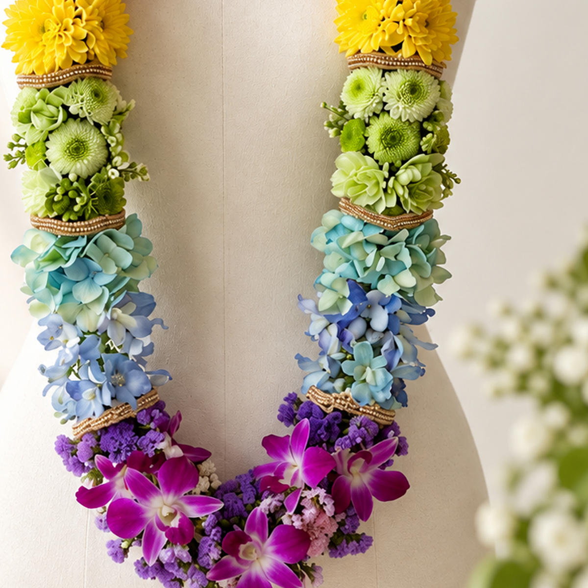 Rainbow Bloom Luxe Floral Varmala