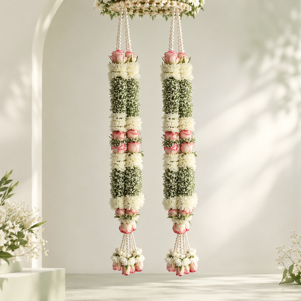 Ivory Bloom Blush Luxe Varmala