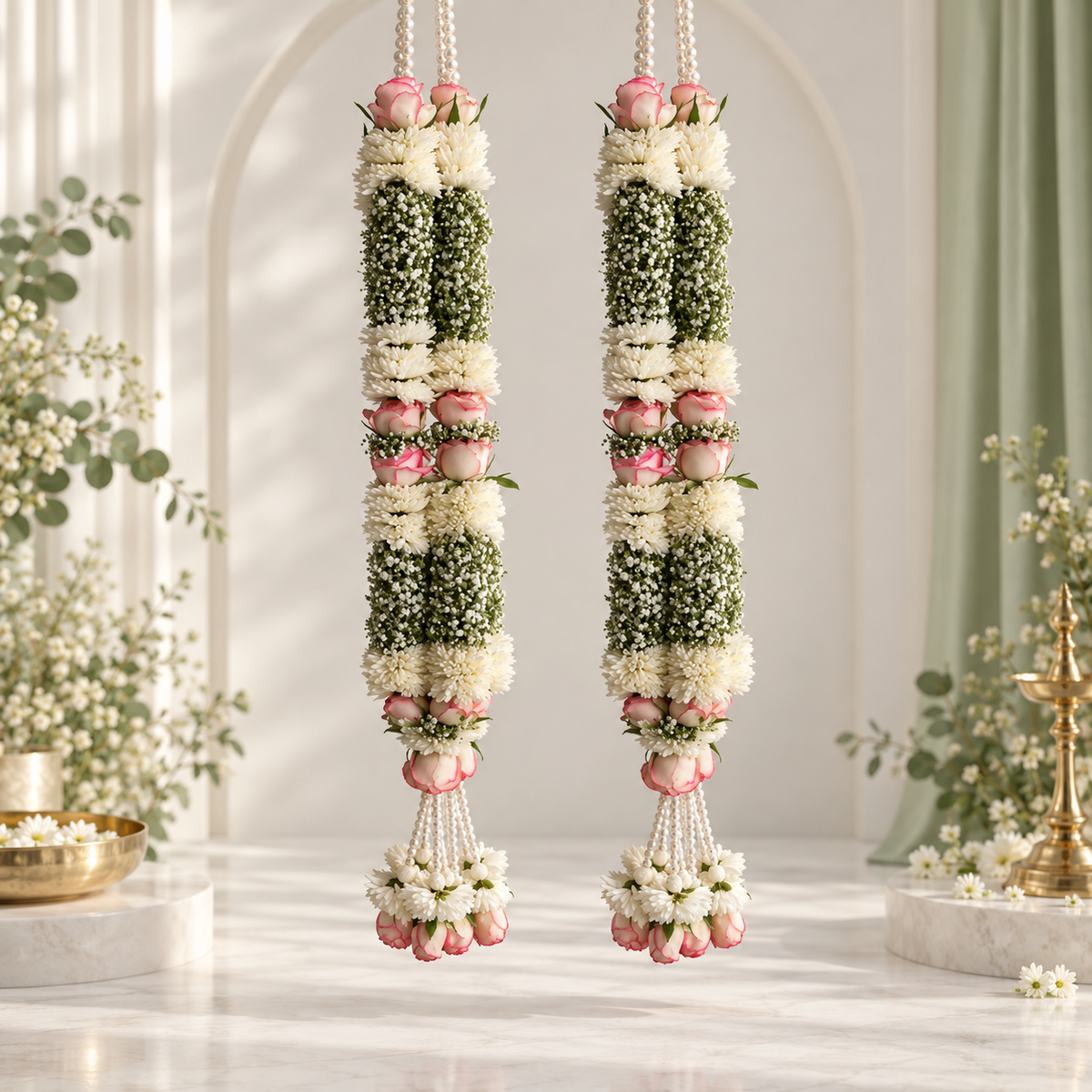 Ivory Bloom Blush Luxe Varmala
