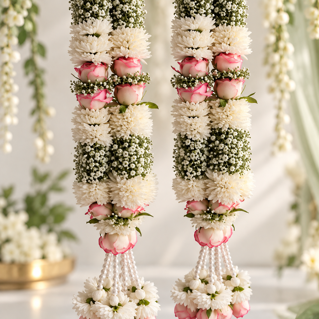 Ivory Bloom Blush Luxe Varmala
