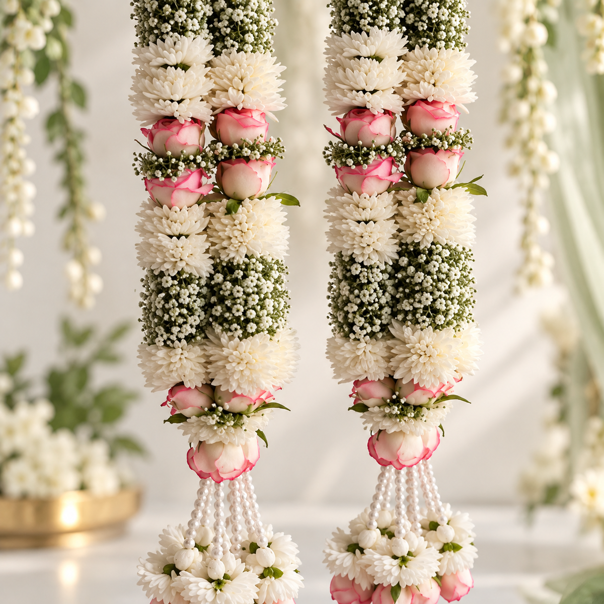 Ivory Bloom Blush Luxe Varmala