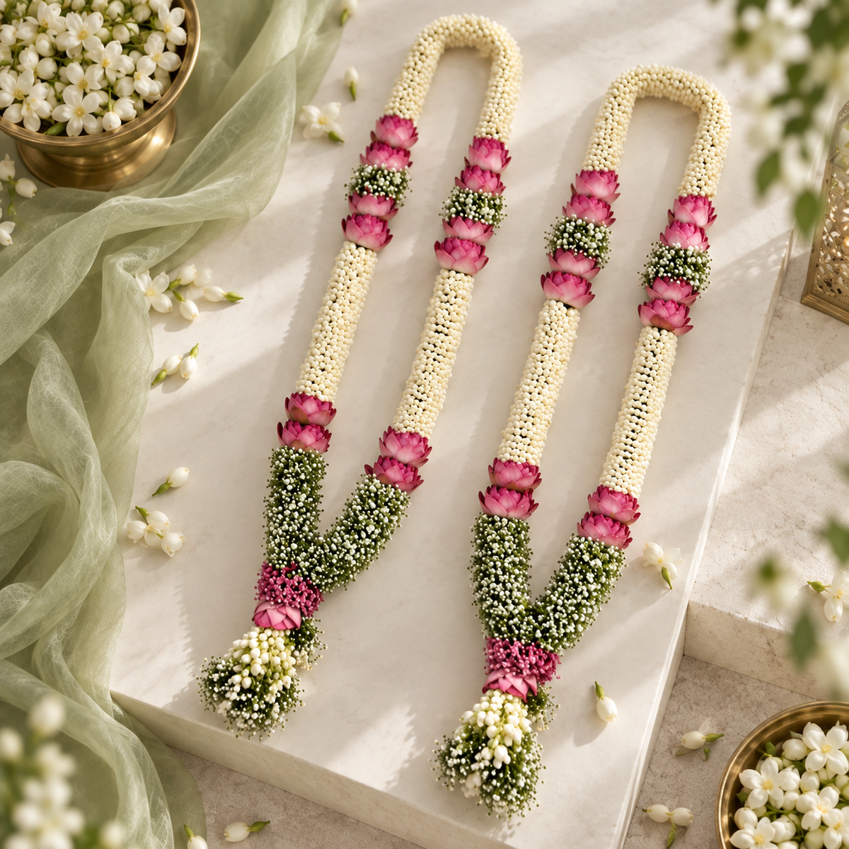 Lotus Jasmine Bloom Luxe Varmala