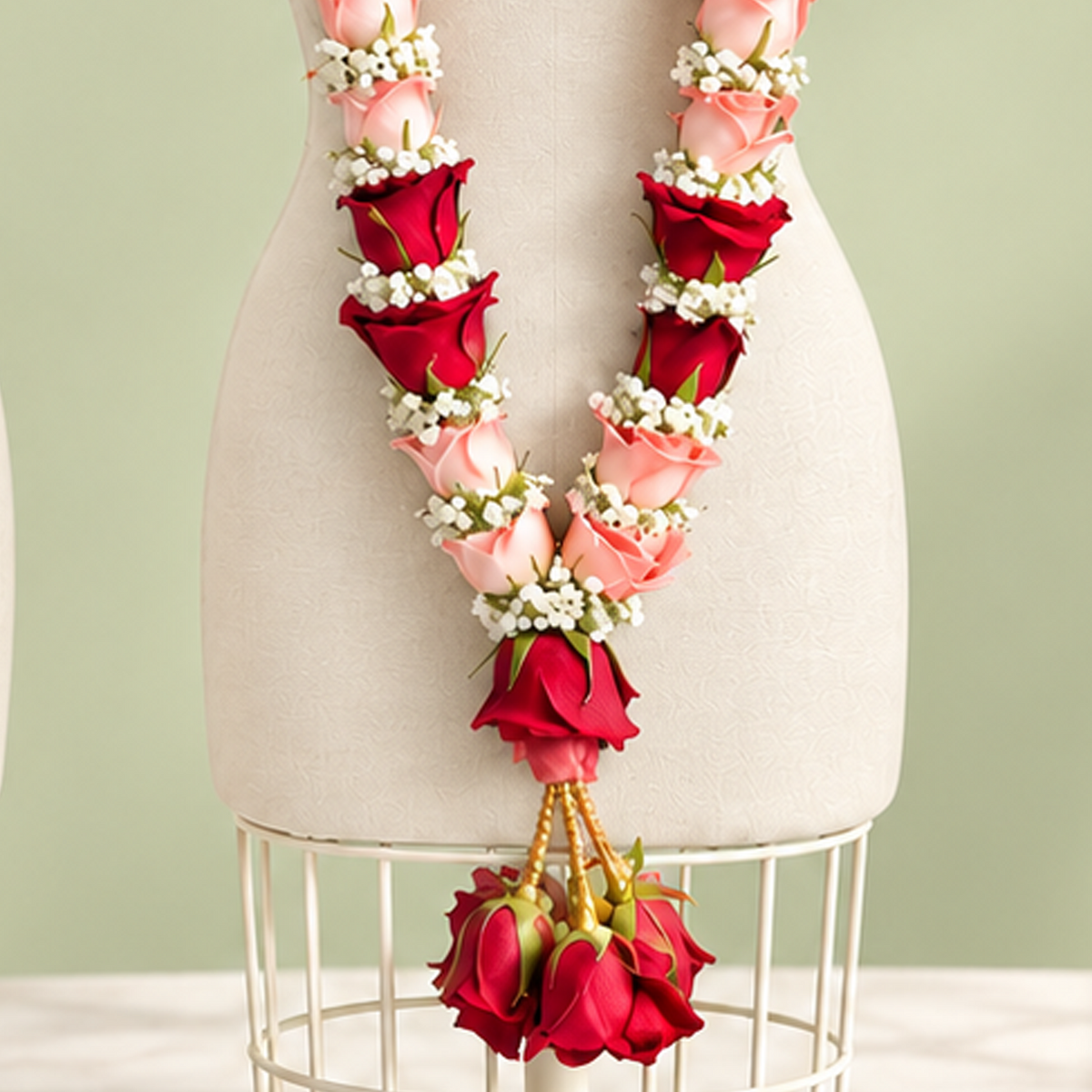 Red & Pink Rose Jaimala