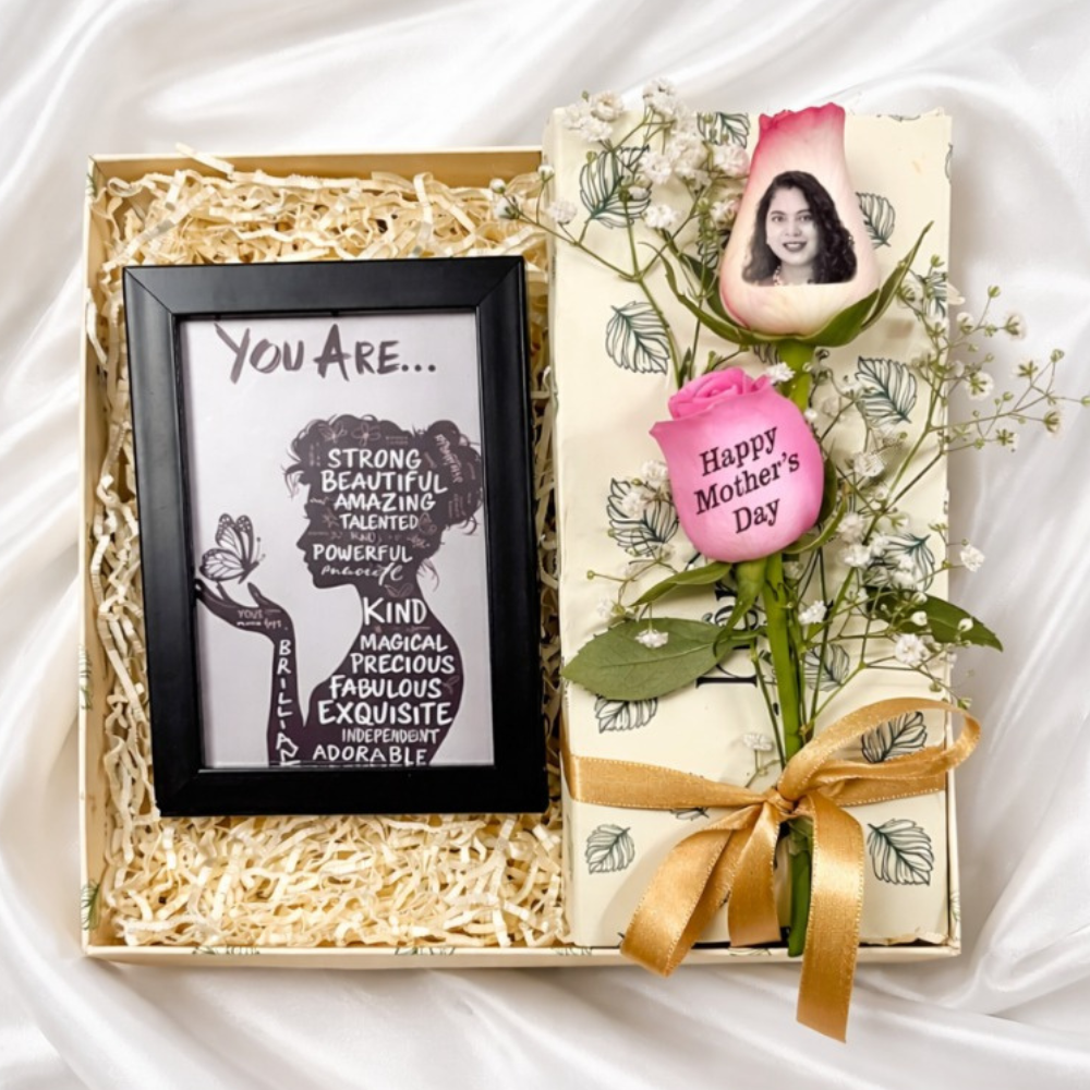 Aesthetic Slay Queen Mom Affirmation Rose Giftbox