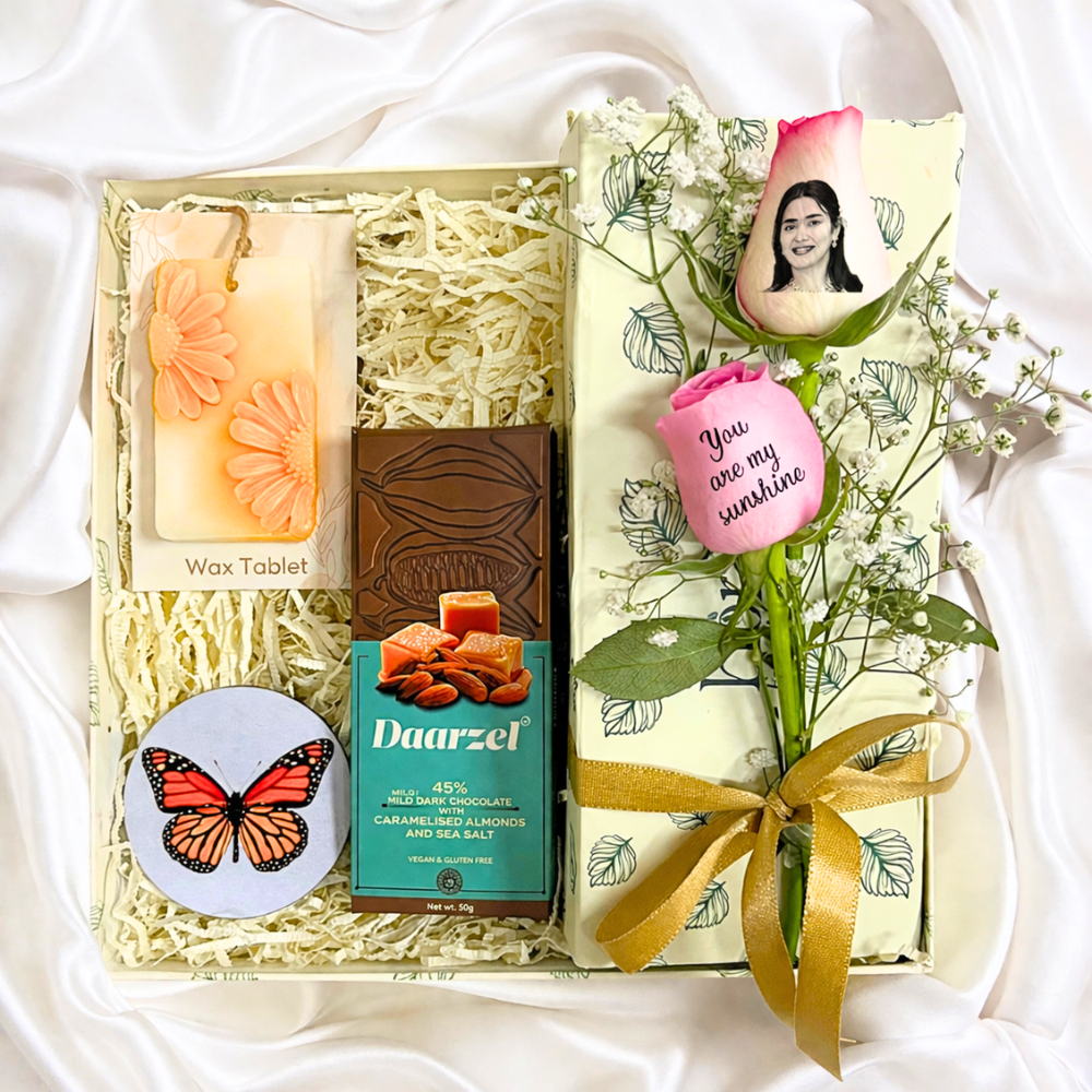 Sunshine Era Butterfly Wax Bar Photo Rose Luxe Hamper