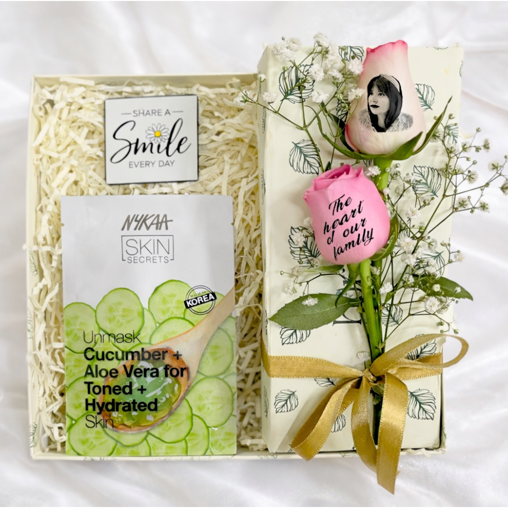 Mom Glow Skincare Photo Rose Surprise Box