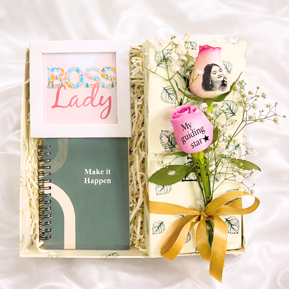 Mom Swag Boss Lady Photo Rose Luxe Hamper