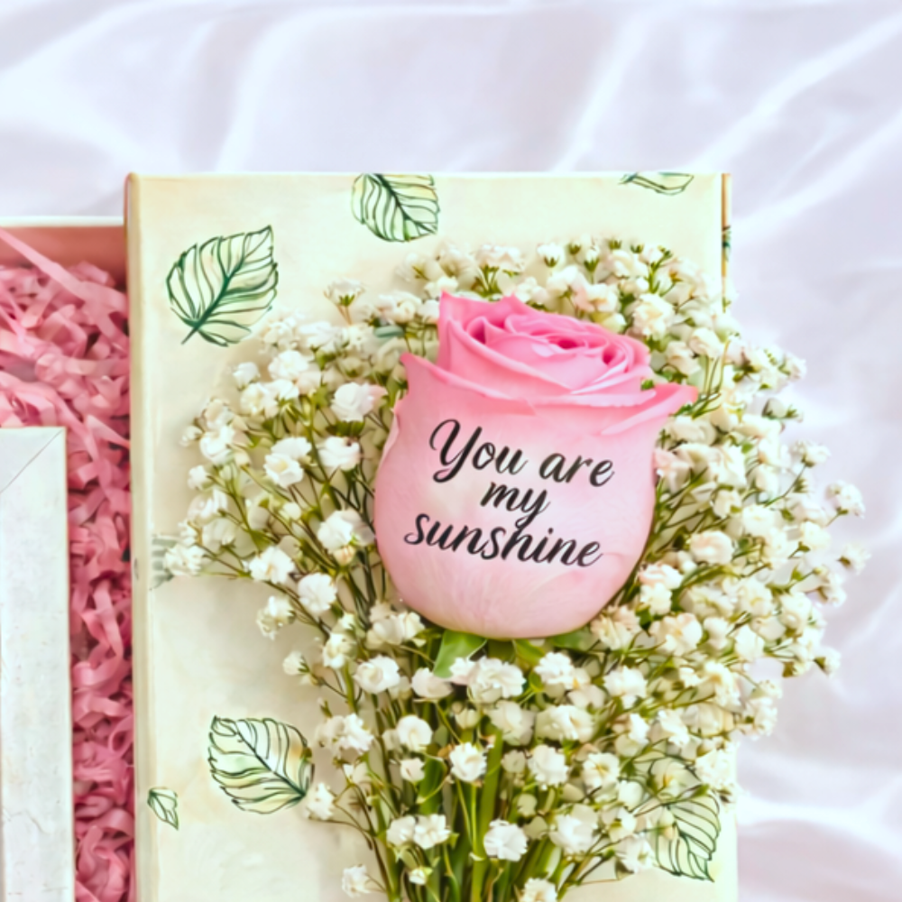 Heart Touch Fearless Authentic Message Rose Giftbox