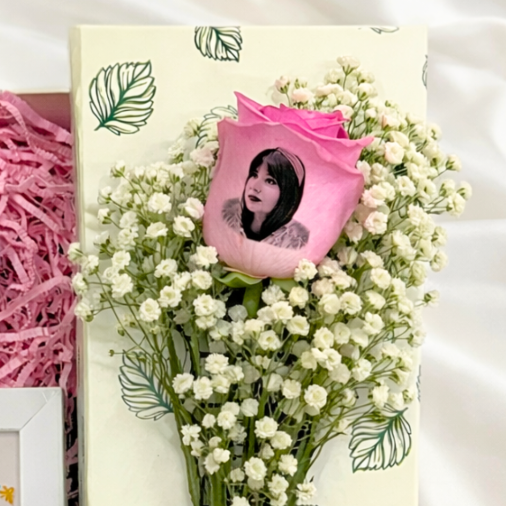 Mom Energy Boss Lady Butterfly Photo Rose Box