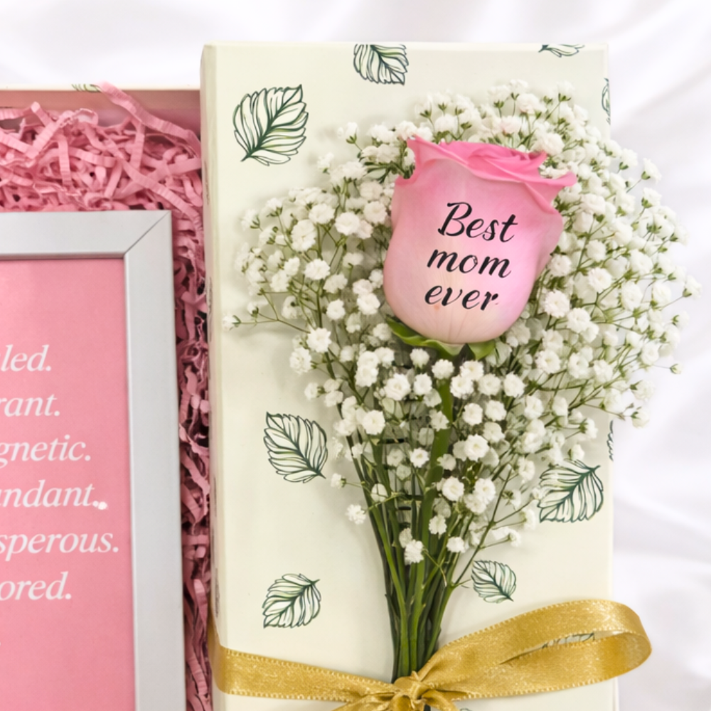 Mom Bliss Affirmation Rose Box