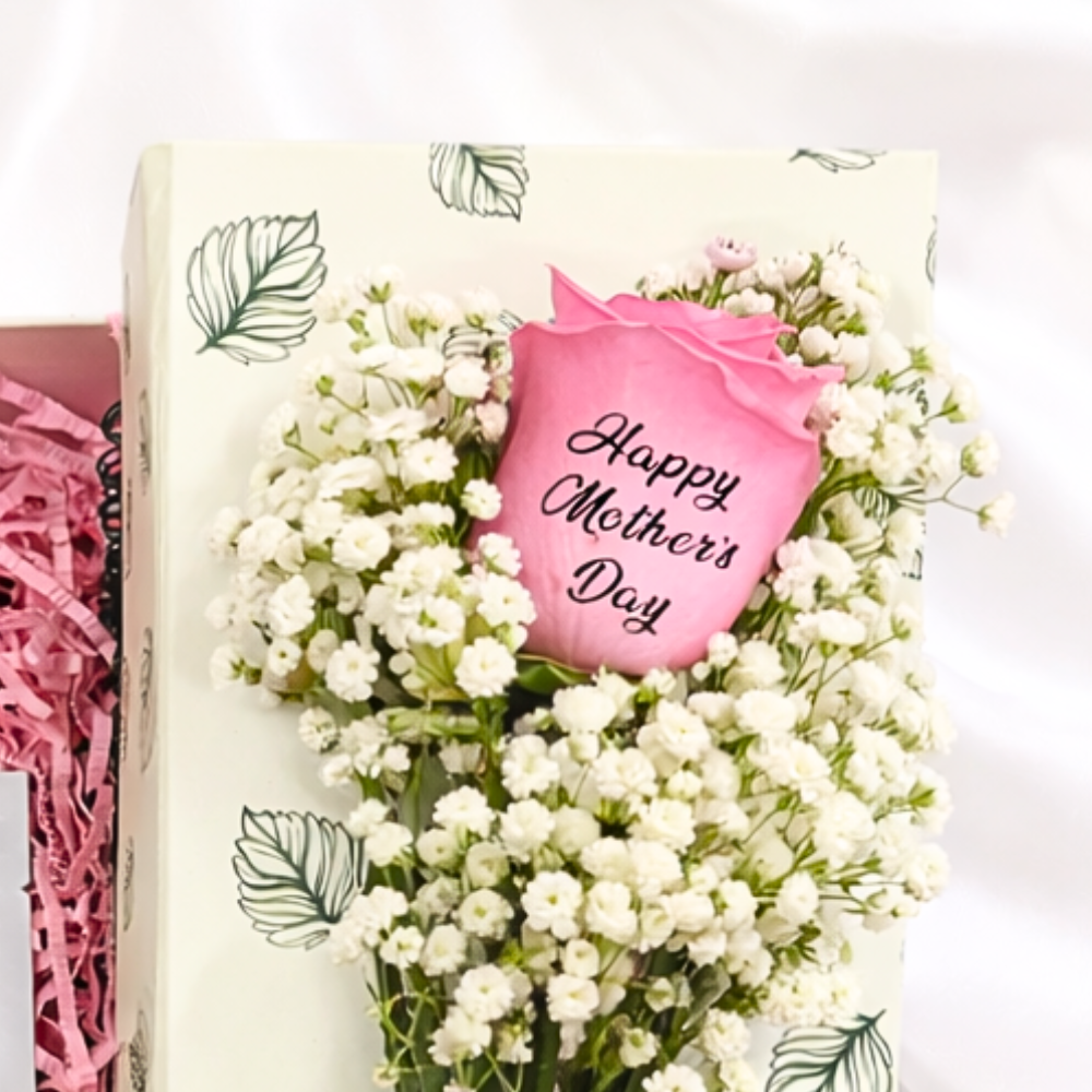 Mother's Day Mom Glow Skincare Pamper Rose Box
