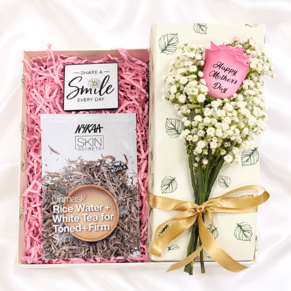 Mother's Day Mom Glow Skincare Pamper Rose Box