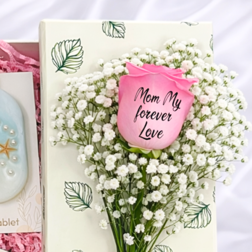 Meri Maa Coastal Pamper Message Rose Box