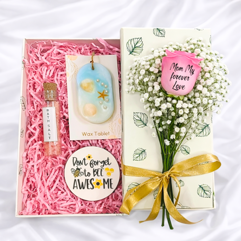 Meri Maa Coastal Pamper Message Rose Box