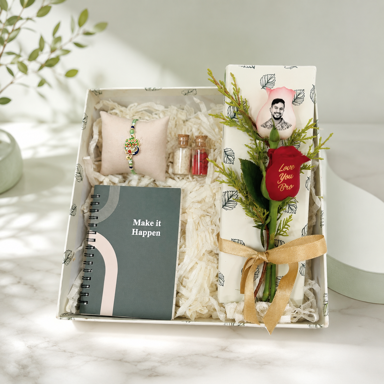 Mera Veer Combo – With Custom Rose