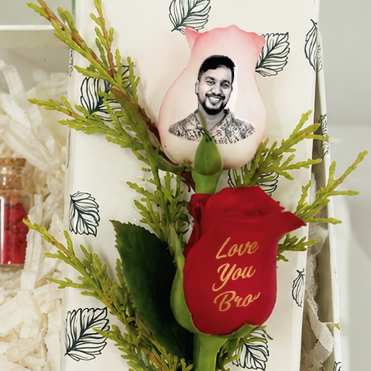 Mera Veer Combo – With Custom Rose