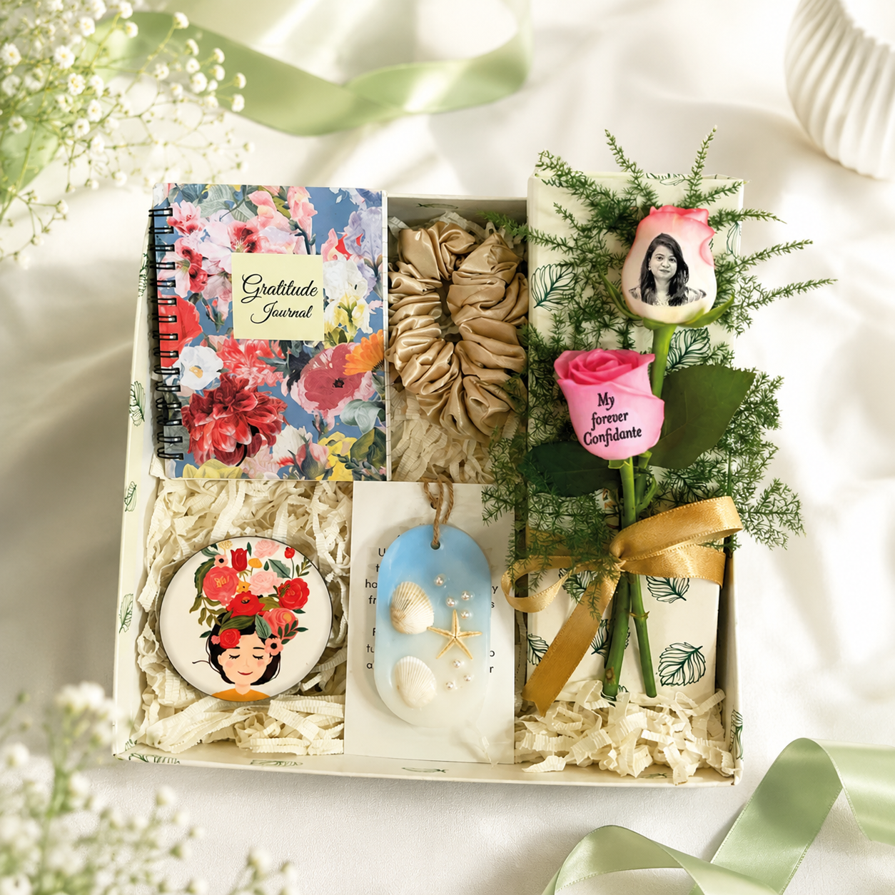 Sister Gift Box with Photo Rose, Journal & Fragrance Bar