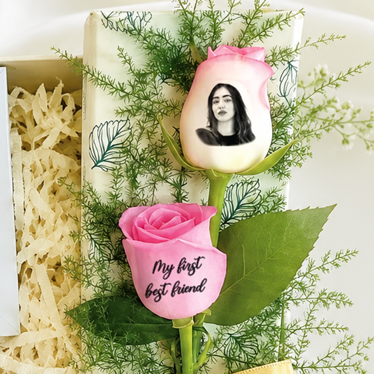 Sister Keepsake Gift Box with Frame, Magnet & Custom Roses