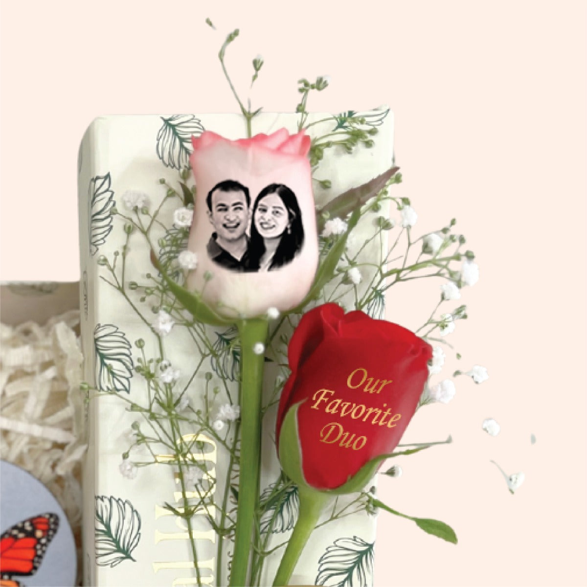 Butter Glow Bhaiya Bhabhi Rakhi Box – Floral Wax, Bath Salt & Roses