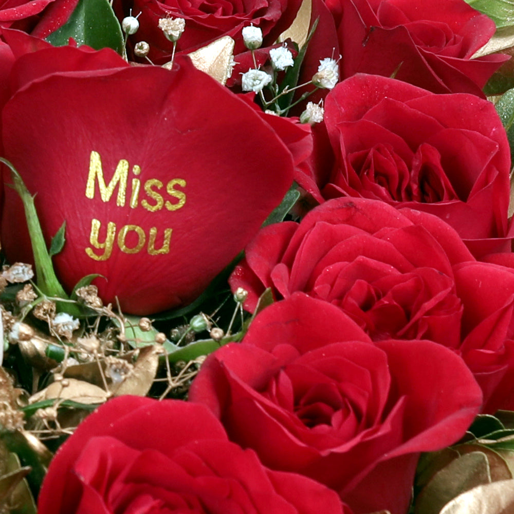 Valentine Golden Glamour Bouquet