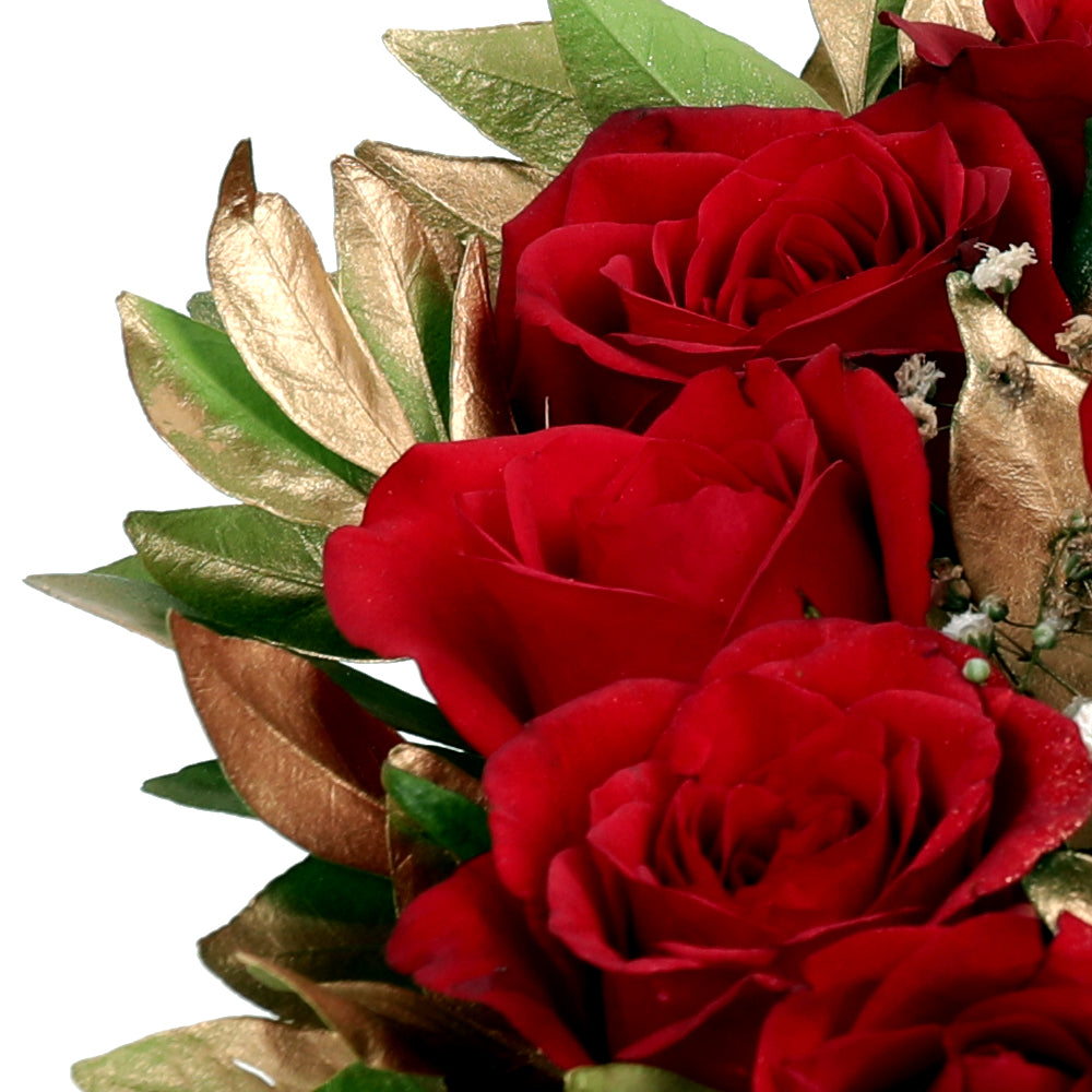Valentine Golden Glamour Bouquet