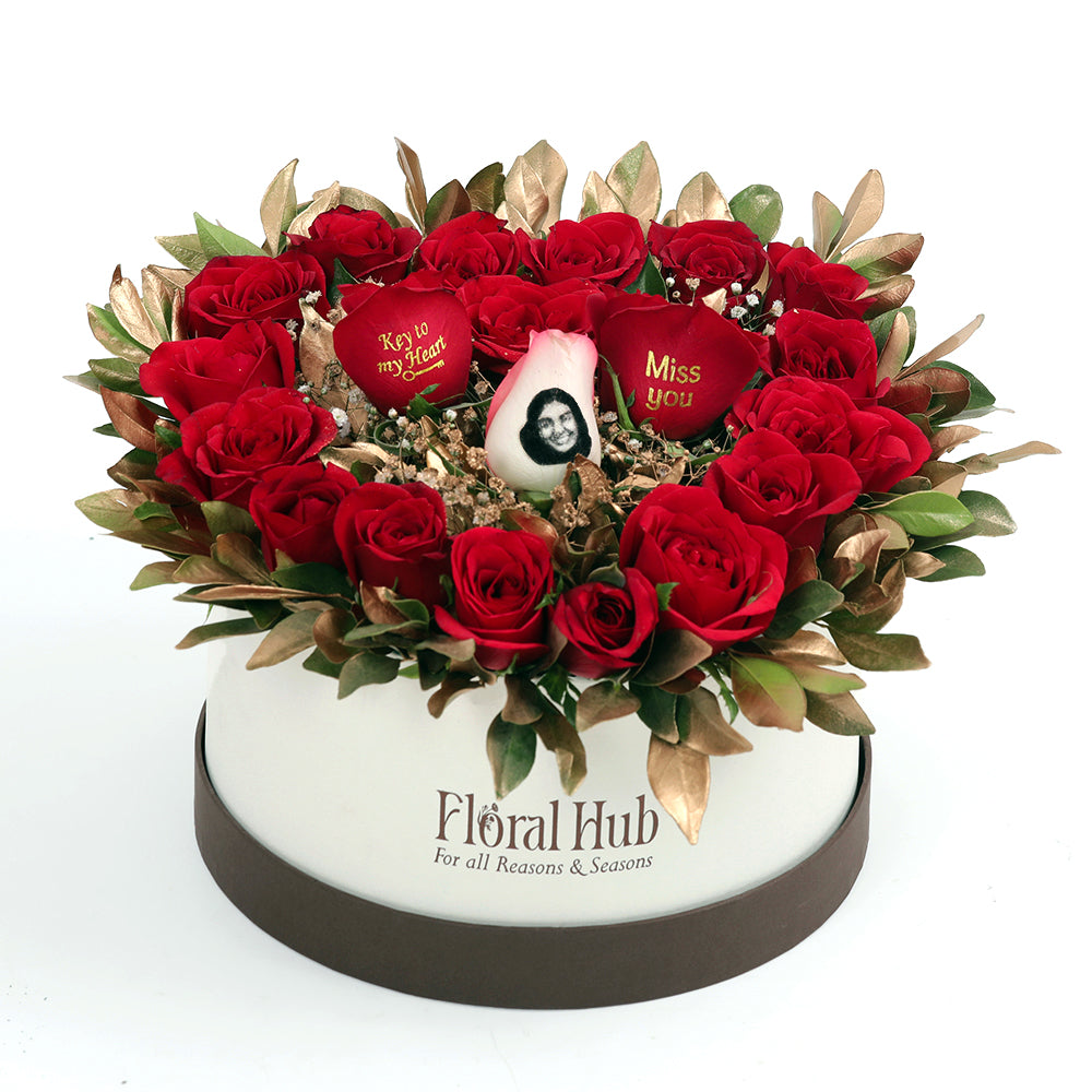 Valentine Golden Glamour Bouquet