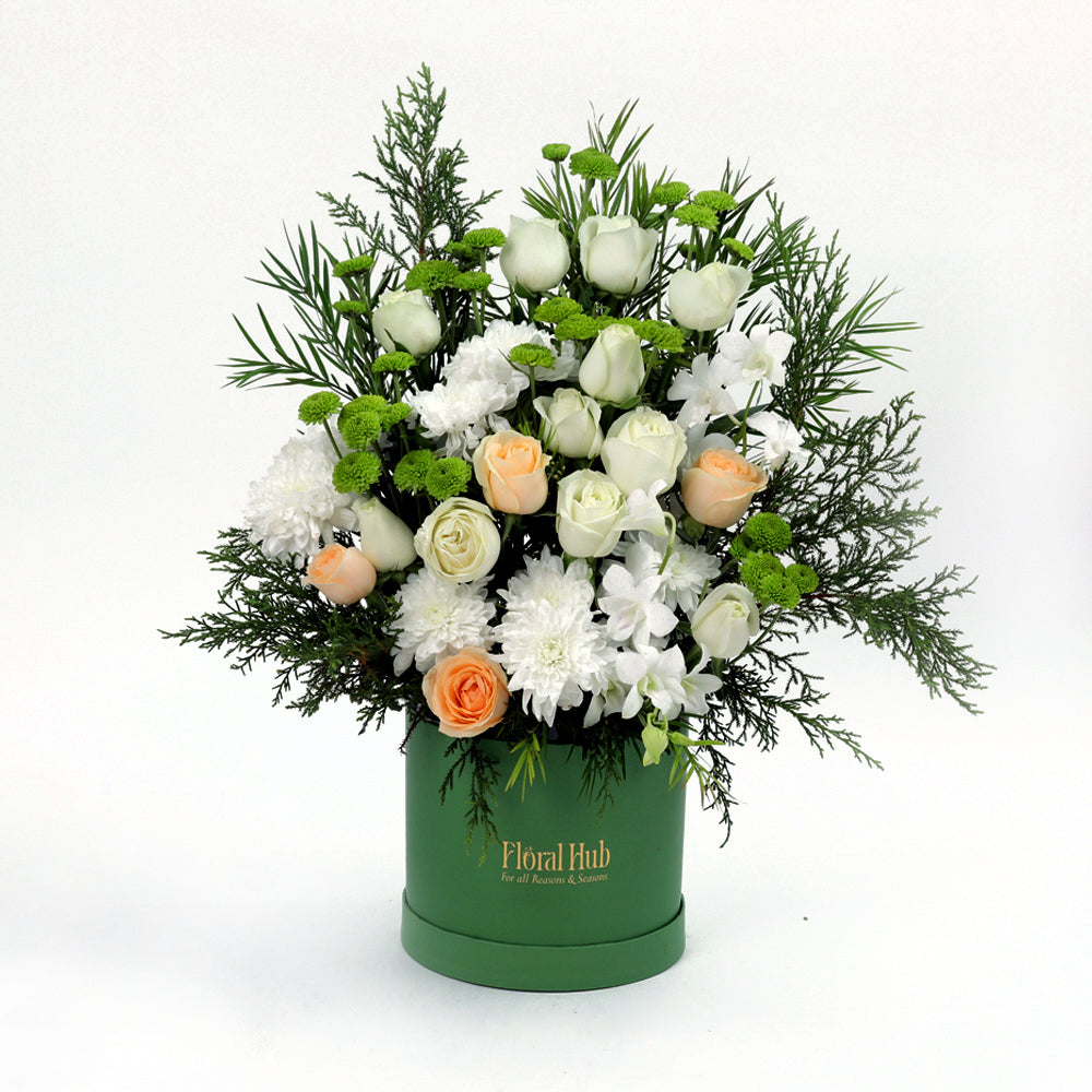 Flower garden in a Box Bouquet